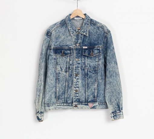 Vintage Guess Acid Wash Jean Jacket 