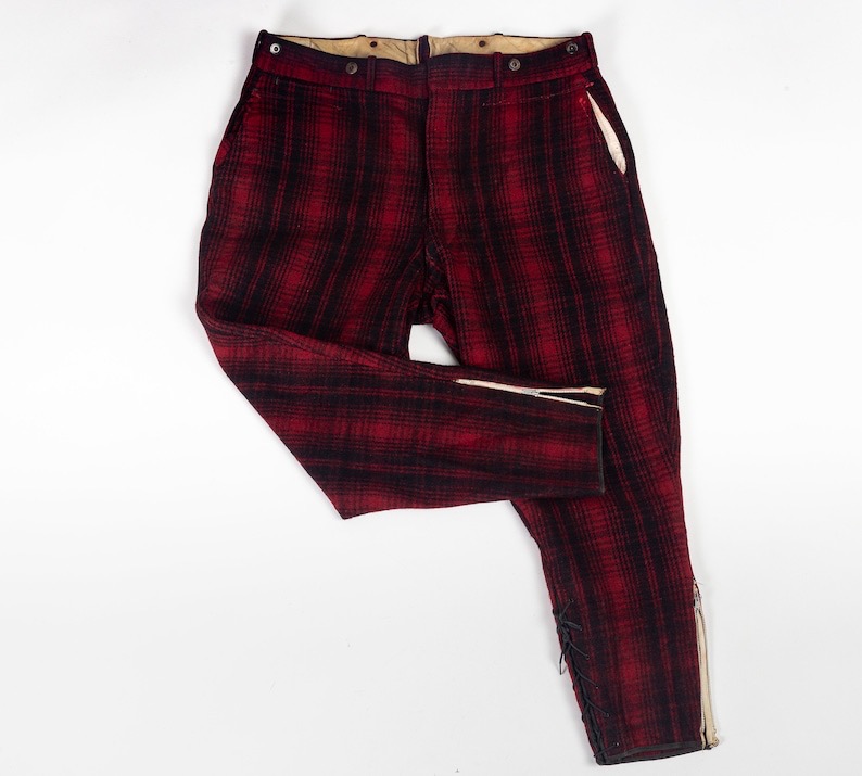 1940s Woolrich Red Plaid Wool Hunting 