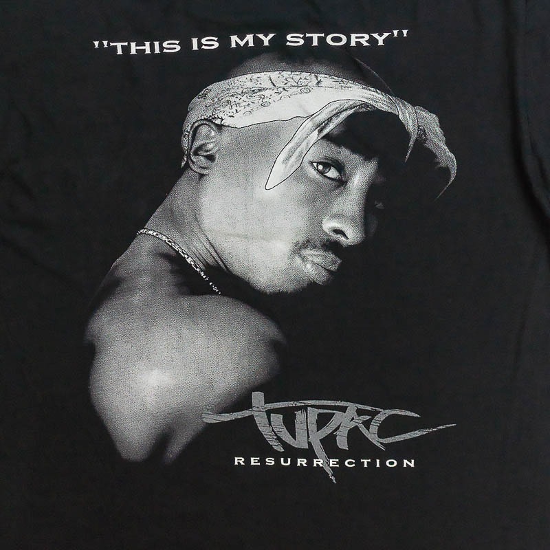 Tupac Black T-Shirt - BIDSTITCH