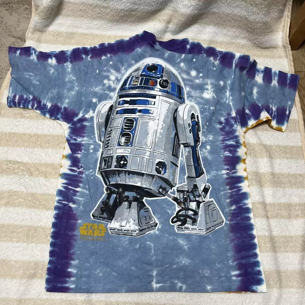 Liquid Blue Star Wars Vintage T-shirt Multicolor Cotton L Size Men 